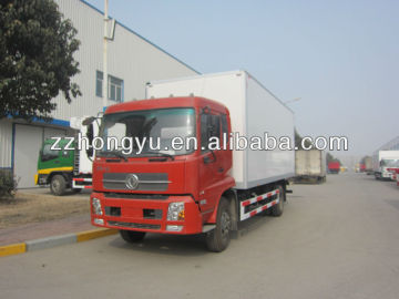 5tons dong feng cargo van/dry van/van sale/fiberglass dry van body