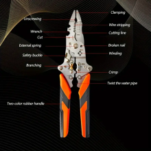 Orange and Black Foldable Wire Strippers