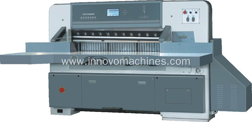 Innovo digital display single hydraulic double guide paper cutting machine