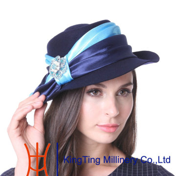 Good quality wool felt women hat/ wide brim wool felt hat wool hat