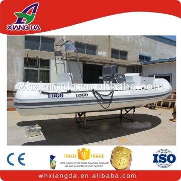 Ocean aluminum hull inflatable boat steering console