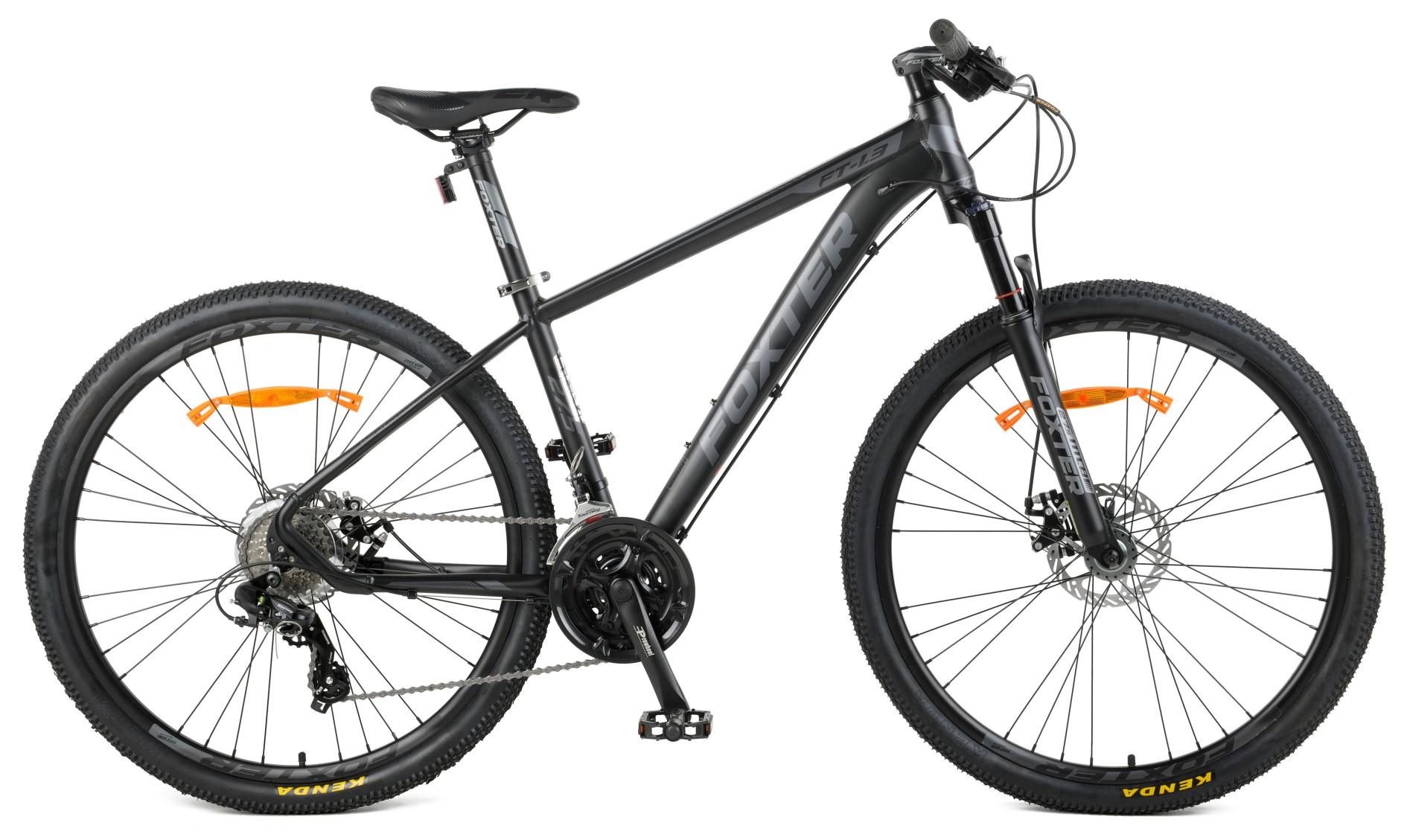 27,5 inç FT1.3 siyah gri 24 vitesli süspansiyonlu dağ bisikleti 27.5inch FT1.3 black grey 24speed suspension mountainbike