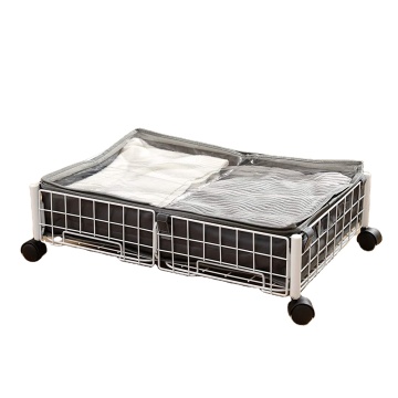 Under Bed Storage Solutions: 2 Pack of Rolling Storage Bins for Efficient Closet Organization