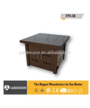 Gas fir pit( brown hammered) GARDENSUN 40,000BTU with CE CSA AGA ISO