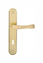 Mortise aluminum and iron lever handle