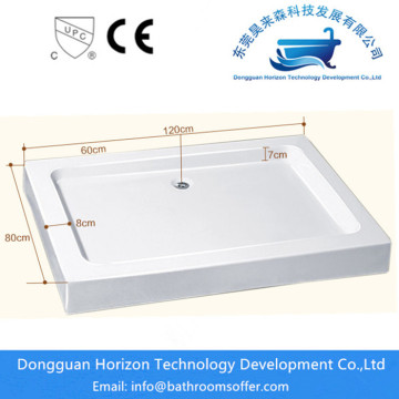 Acrylic shower base large shower tray