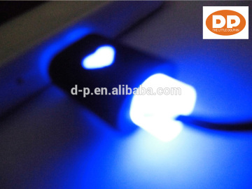 new items 2016 LED 2 in 1 usb cable Micro USB Cable visible LED light zipper usb cable