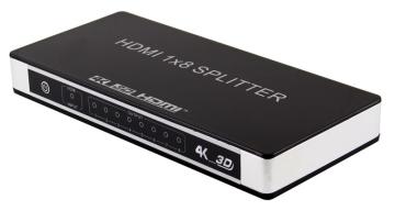 1x8 HDMI Signal Powered Splitter Amplifier