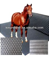 Rubber horse stable comfort mats of lighter and easier to clean