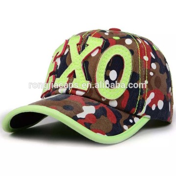 embroidery patch blinding floral printing sport hat