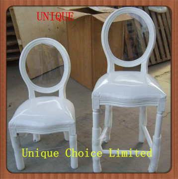 Hot Sale Antique White Wooden Xiv Louis Chair For Bar Stools Bar Chair