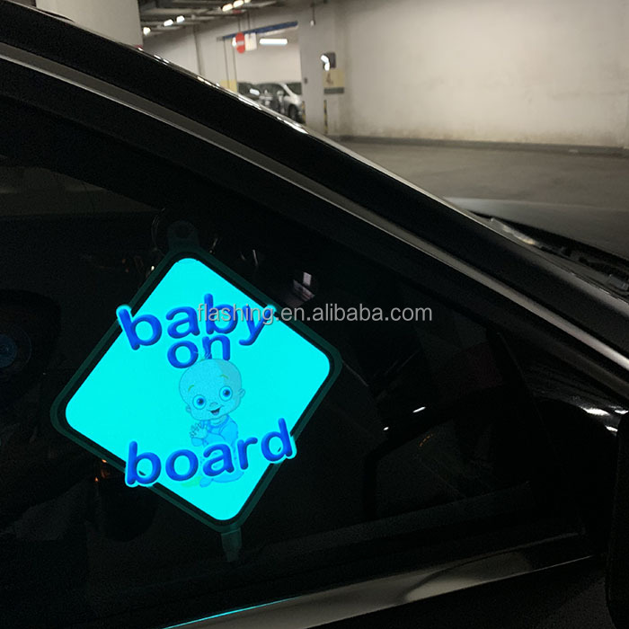 New luminous el classical car stickers displaying panel EL LED car sticker