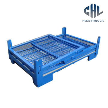 Stackable Galvanized Metal Wire Pallet Container