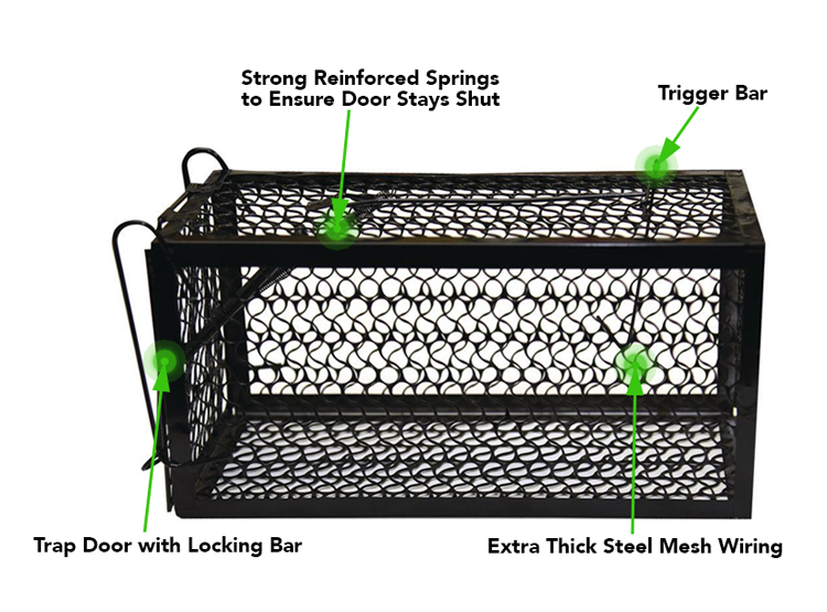 factory direct selling low price reusable smart metal mousetrap mouse trap cage