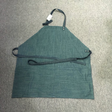 Premium denim bib apron for bartender