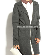 16STC8131 wool knit long open cardigan