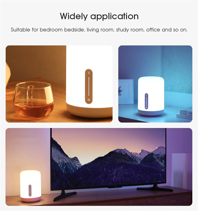 Xiaomi Bedside Lamp 2 Table LED Light Mi Home APP Wireless Control MIJIA Bedroom Desk Night Light