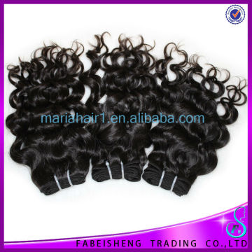 Wavy long hair extension weft 100% human nano beads virgin hair