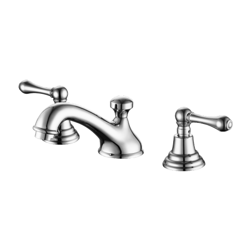 Wall mounted double lever basin mixer for concealed installation faucet
