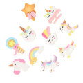 Flat Back Cartoon Unicorn Horse Rainbow Cloud Cabochon for Artificial DIY Craft Home Handmade Decor