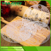 Popular Round Flower Cake Spray Mode Crafts Mold Decor Transparent