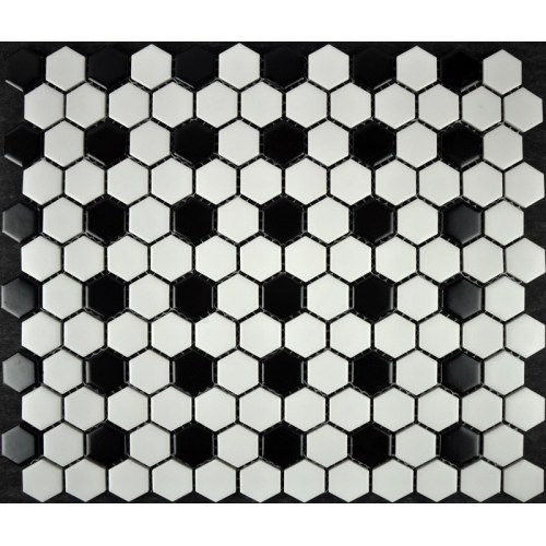 Color Mixed Hexagon Button Decoration Mosaic