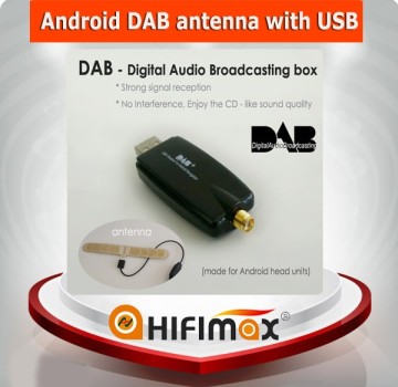 Dab+ dab radio adapter/dab radio usb stick/car dab transmitter