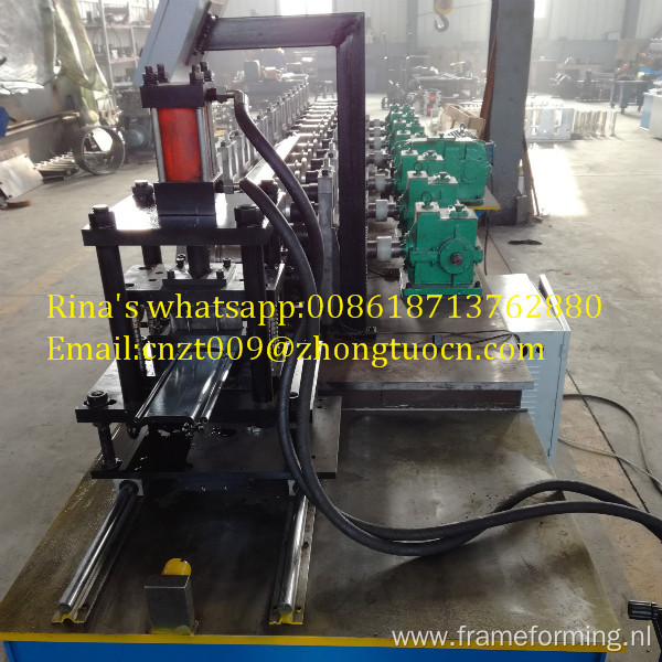 metal roller shutter door guide rails roll forming machine