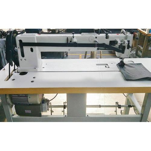 Long Arm Double Needle Compound Feed Walking Foot Heavy Duty Sewing Machine