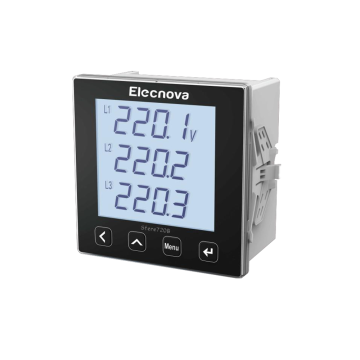 Power meter harmonic measuring LCD display