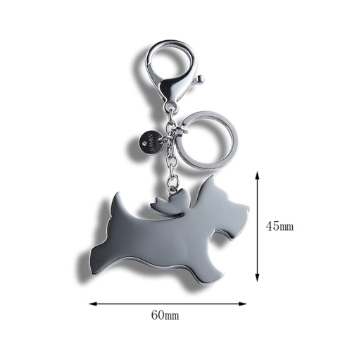 Custom Cute Puppy High Quality Zinc Alloy Keychain