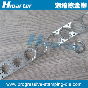 Stamping die for metal clamp ring,progressive stamping die