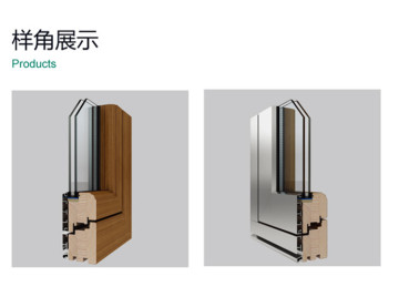 ROOMEYE aluminum cladding wood window and door timber wood glass window and door aluminium doors and windows