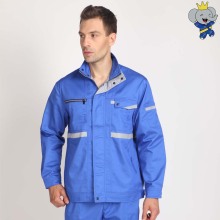 Sky Blue High Density Cotton Card Work Clothes