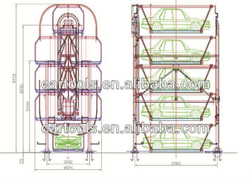 Automatic vehicle circute parking system