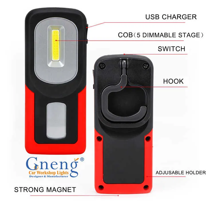 Versatile USB Rechargeable Work Light with Strong Magnet