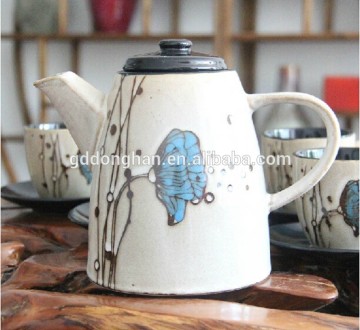factory wholesale stoneware retro painting tea pot