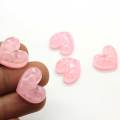 Valentijnsdag Roze Kleur Hart Plat Hars Cabochons Scrapbooking DIY Sieraden Ambachtelijke Decoratie Accessoires