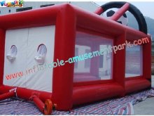 Durable Pvc Tarpaulin Inflatable Football Field Fun Sports Games For Rent, Commercial