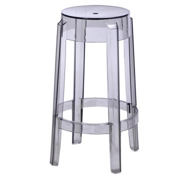 Réplique moderne de chaise de tabouret fantôme en cristal transparent