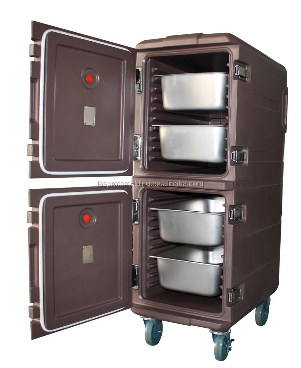 300L Insulated End-Loading Dual Capacity Food Pan Carrier With Dolly