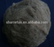 Chinese manufacture Dehaired and Carded Chinese Sheep Wool Brown Color 20.5mic/32-34mm