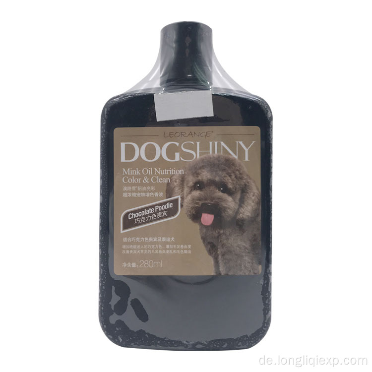 Hund Shiny Pet Black Hair Nerzöl Ernährung