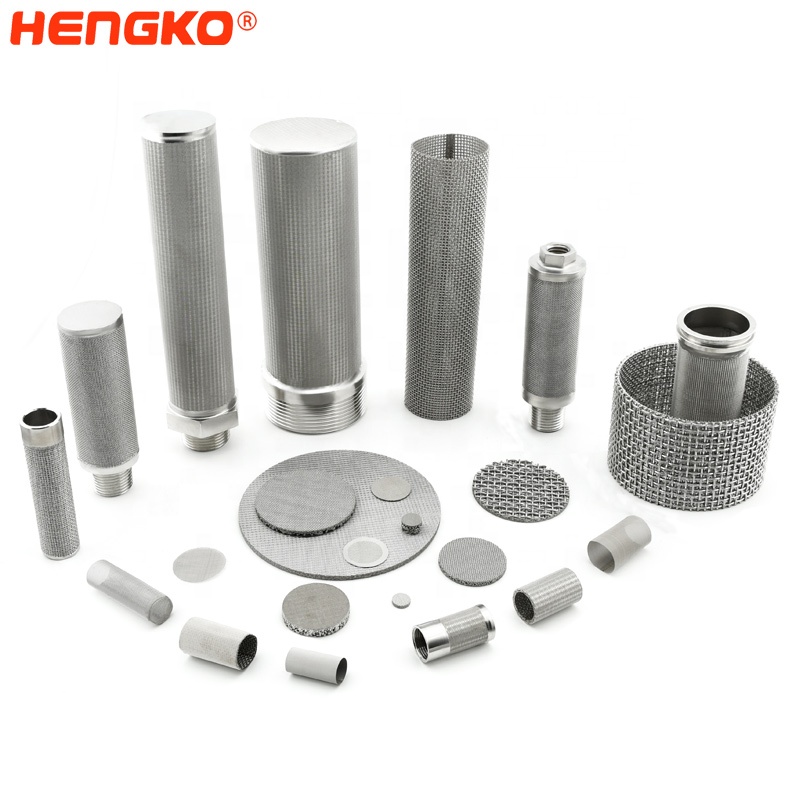 HENGKO direct sales 0.2 10 20 micron sintering stainless steel  metal SS 304/316L  porosity filter for liquid filtration system