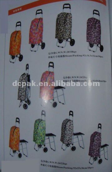 new shopping trolley bag with cooler bag