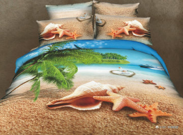 3D Printed Bedding cover sets, 3D Bed spread made in china