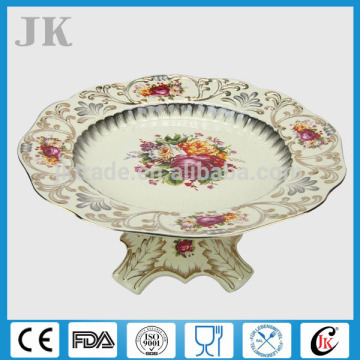 2014 Hotselliing cheap ceramic plates with stand for bread