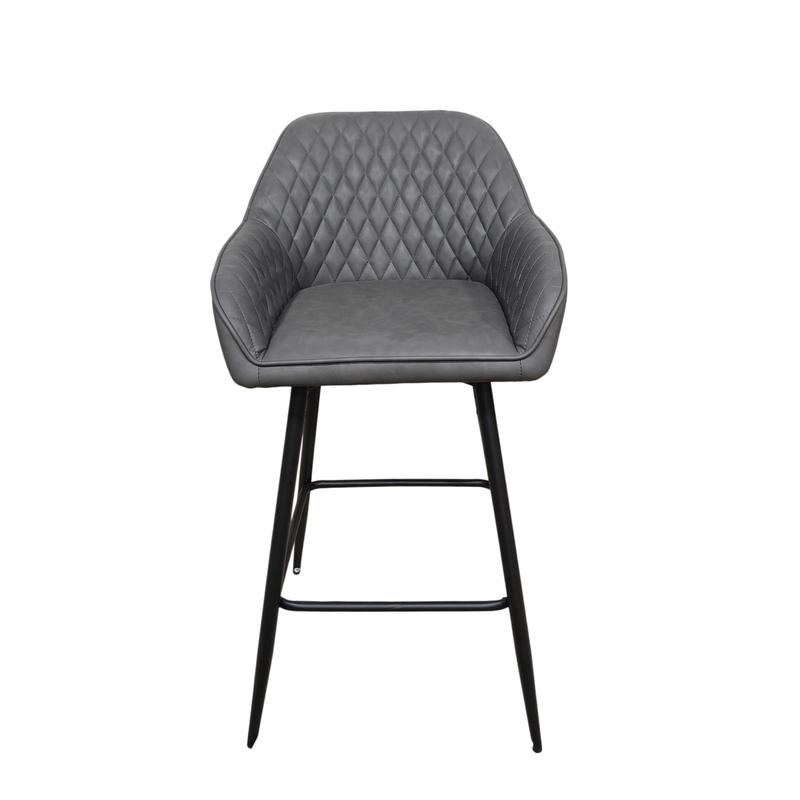 BRJY-022-FMDKGRY ПУ БАРНЫЙ СТУЛ5 BRJY-022-FMDKGRY PU BAR CHAIR5