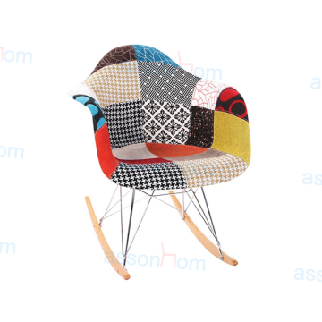 Rocking Chair (PP) / Colorful Fabric Rocking Chair