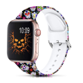 Silikon dicetak Fadeless Corak Apple Watch Band Strap